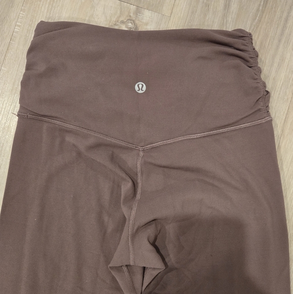 Lululemon Align HR Crop 21 Cross Waist Leggings In Spiced Chai Women’s Sz 4 - Picture 7 of 8